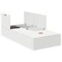 Estructura de cama de almacenamiento Blanca 100x200 cm de , Camas y somieres - Ref: Foro24-3335349, Precio: 221,49 €, Descuen...