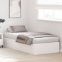 Estructura de cama de almacenamiento Blanca 100x200 cm de , Camas y somieres - Ref: Foro24-3335349, Precio: 221,49 €, Descuen...