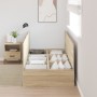 Estructura de cama de almacenamiento Roble Sonoma 100x200 cm de , Camas y somieres - Ref: Foro24-3335351, Precio: 204,14 €, D...