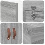 Estructura de cama de almacenamiento Gris Sonoma 100x200 cm de , Camas y somieres - Ref: Foro24-3335354, Precio: 209,84 €, De...