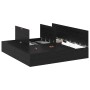 Base de cama de almacenamiento de roble negro 200x200 cm de , Camas y somieres - Ref: Foro24-3335358, Precio: 460,38 €, Descu...