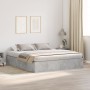 Estructura de Cama de Almacenamiento Gris Concreto 200x200 cm de , Camas y somieres - Ref: Foro24-3335360, Precio: 435,41 €, ...