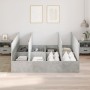 Estructura de Cama de Almacenamiento Gris Concreto 200x200 cm de , Camas y somieres - Ref: Foro24-3335360, Precio: 435,41 €, ...