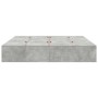 Estructura de Cama de Almacenamiento Gris Concreto 200x200 cm de , Camas y somieres - Ref: Foro24-3335360, Precio: 435,41 €, ...