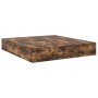 Cama con almacenamiento de Roble Ahumado 200x200 cm de , Camas y somieres - Ref: Foro24-3335361, Precio: 435,89 €, Descuento: %