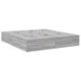 Estructura de cama de almacenamiento Gris Sonoma 200x200 cm de , Camas y somieres - Ref: Foro24-3335362, Precio: 448,17 €, De...