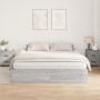 Estructura de cama de almacenamiento Gris Sonoma 200x200 cm de , Camas y somieres - Ref: Foro24-3335362, Precio: 448,17 €, De...
