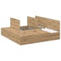 Base de Cama de Almacenamiento en Roble Artisan 200x200 cm de , Camas y somieres - Ref: Foro24-3335364, Precio: 443,33 €, Des...