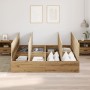 Base de Cama de Almacenamiento en Roble Artisan 200x200 cm de , Camas y somieres - Ref: Foro24-3335364, Precio: 443,33 €, Des...