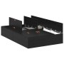 Estructura de cama de almacenamiento en roble negro 120x200 cm de , Camas y somieres - Ref: Foro24-3335366, Precio: 337,72 €,...