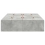 Estructura de cama Gris concreto Concreto Individual Robusta de , Camas y somieres - Ref: Foro24-3335368, Precio: 317,75 €, D...