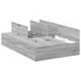 Estructura de Cama de Almacenamiento Gris Sonoma 120x200 cm de , Camas y somieres - Ref: Foro24-3335370, Precio: 327,69 €, De...