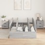 Estructura de Cama de Almacenamiento Gris Sonoma 120x200 cm de , Camas y somieres - Ref: Foro24-3335370, Precio: 327,69 €, De...