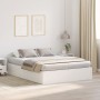Estructura de Cama Blanca MDF 140 x 200 cm de , Camas y somieres - Ref: Foro24-3335373, Precio: 347,23 €, Descuento: %