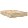 Estructura de cama Roble de Sonoma Madera elaborada Doble de , Camas y somieres - Ref: Foro24-3335375, Precio: 337,74 €, Desc...