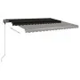 Retractable manual foot awning anthracite gray 400x350 cm by vidaXL, Awnings - Ref: Foro24-3069819, Price: 454,80 €, Discount: %