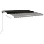 Toldo de pie manual retráctil gris antracita 400x350 cm de vidaXL, Toldos - Ref: Foro24-3069819, Precio: 478,03 €, Descuento: %