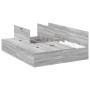 Estructura de Cama de Almacenamiento Gris Sonoma 140x200 cm de , Camas y somieres - Ref: Foro24-3335378, Precio: 347,81 €, De...