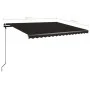 Retractable manual foot awning anthracite gray 400x350 cm by vidaXL, Awnings - Ref: Foro24-3069819, Price: 454,80 €, Discount: %