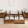 Estructura de Cama de Almacenamiento Madera Vieja 150x200 cm de , Camas y somieres - Ref: Foro24-3335387, Precio: 405,94 €, D...