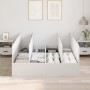 Marco de Cama Blanco MDF Doble Estándar Cama con Almacenamiento de , Camas y somieres - Ref: Foro24-3335389, Precio: 382,70 €...