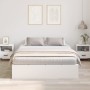 Marco de Cama Blanco MDF Doble Estándar Cama con Almacenamiento de , Camas y somieres - Ref: Foro24-3335389, Precio: 382,70 €...