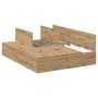 Marco de Cama de Almacenamiento en Roble Artisan 160x200 cm de , Camas y somieres - Ref: Foro24-3335396, Precio: 371,45 €, De...