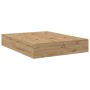 Marco de Cama de Almacenamiento en Roble Artisan 160x200 cm de , Camas y somieres - Ref: Foro24-3335396, Precio: 371,45 €, De...