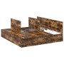 Estructura de cama Roble ahumado Madera Doble Con almacenamiento de , Camas y somieres - Ref: Foro24-3335401, Precio: 428,88 ...