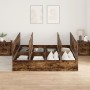 Estructura de cama Roble ahumado Madera Doble Con almacenamiento de , Camas y somieres - Ref: Foro24-3335401, Precio: 428,88 ...