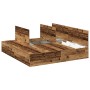 Estructura de Cama Madera Recuperada Madera de Roble Sólido de , Camas y somieres - Ref: Foro24-3335403, Precio: 421,70 €, De...