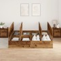 Estructura de Cama Madera Recuperada Madera de Roble Sólido de , Camas y somieres - Ref: Foro24-3335403, Precio: 421,70 €, De...