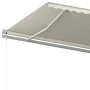 Toldo retráctil manual con postes crema 6x3,5 m de vidaXL, Toldos - Ref: Foro24-3070077, Precio: 690,45 €, Descuento: %