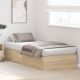 Estructura de cama Roble de Sonoma Madera elaborada de , Camas y somieres - Ref: Foro24-3335415, Precio: 170,71 €, Descuento: %