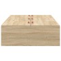 Estructura de cama Roble de Sonoma Madera elaborada de , Camas y somieres - Ref: Foro24-3335415, Precio: 170,71 €, Descuento: %