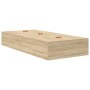 Estructura de cama Roble de Sonoma Madera elaborada de , Camas y somieres - Ref: Foro24-3335415, Precio: 170,71 €, Descuento: %