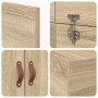 Estructura de cama Roble de Sonoma Madera elaborada de , Camas y somieres - Ref: Foro24-3335415, Precio: 170,71 €, Descuento: %