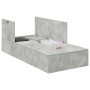 Marco de Cama Gris Concreto Madera Resistente Duradero de , Camas y somieres - Ref: Foro24-3335416, Precio: 170,71 €, Descuen...