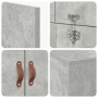 Marco de Cama Gris Concreto Madera Resistente Duradero de , Camas y somieres - Ref: Foro24-3335416, Precio: 170,71 €, Descuen...