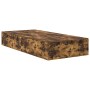 Marco de Cama de Almacenamiento en Roble Ahumado 75x190 cm de , Camas y somieres - Ref: Foro24-3335417, Precio: 170,71 €, Des...