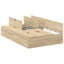 Estructura de Cama de Almacenamiento en Roble Sonoma 120x190 cm de , Camas y somieres - Ref: Foro24-3335423, Precio: 289,94 €...