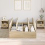 Estructura de Cama de Almacenamiento en Roble Sonoma 120x190 cm de , Camas y somieres - Ref: Foro24-3335423, Precio: 289,94 €...