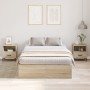 Estructura de Cama de Almacenamiento en Roble Sonoma 120x190 cm de , Camas y somieres - Ref: Foro24-3335423, Precio: 289,94 €...