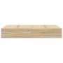 Estructura de Cama de Almacenamiento en Roble Sonoma 120x190 cm de , Camas y somieres - Ref: Foro24-3335423, Precio: 289,94 €...