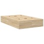 Estructura de Cama de Almacenamiento en Roble Sonoma 120x190 cm de , Camas y somieres - Ref: Foro24-3335423, Precio: 289,94 €...