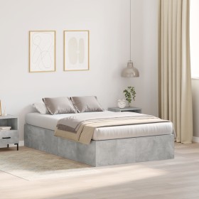 Estructura de Cama de Almacenamiento Gris Concreto 120x190 cm de , Camas y somieres - Ref: Foro24-3335424, Precio: 305,90 €, ...