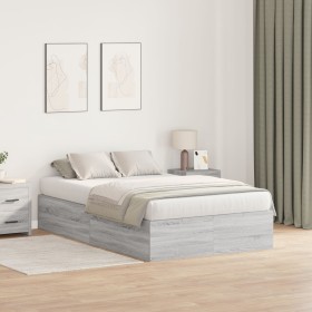 Estructura de Cama de Almacenamiento Gris Sonoma 120x190 cm de , Camas y somieres - Ref: Foro24-3335426, Precio: 315,59 €, De...