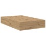 Estructura de Cama de Almacenamiento de Roble Artisan 120x190 cm de , Camas y somieres - Ref: Foro24-3335428, Precio: 305,90 ...