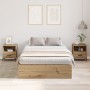 Estructura de Cama de Almacenamiento de Roble Artisan 120x190 cm de , Camas y somieres - Ref: Foro24-3335428, Precio: 305,90 ...