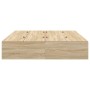 Cama con Almacenamiento Roble Sonoma Madera elaborada 140 x 200 cm de , Camas y somieres - Ref: Foro24-3335431, Precio: 330,6...